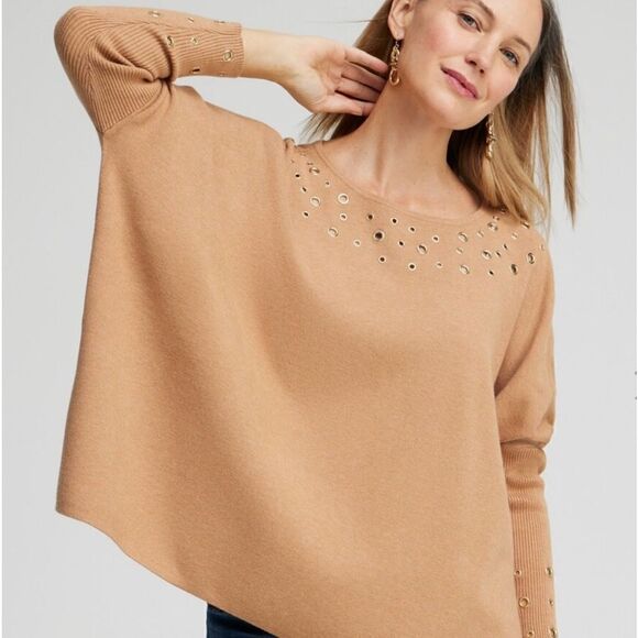 Chico’s SZ 3.5 Sweater Poncho - Picture 1 of 12